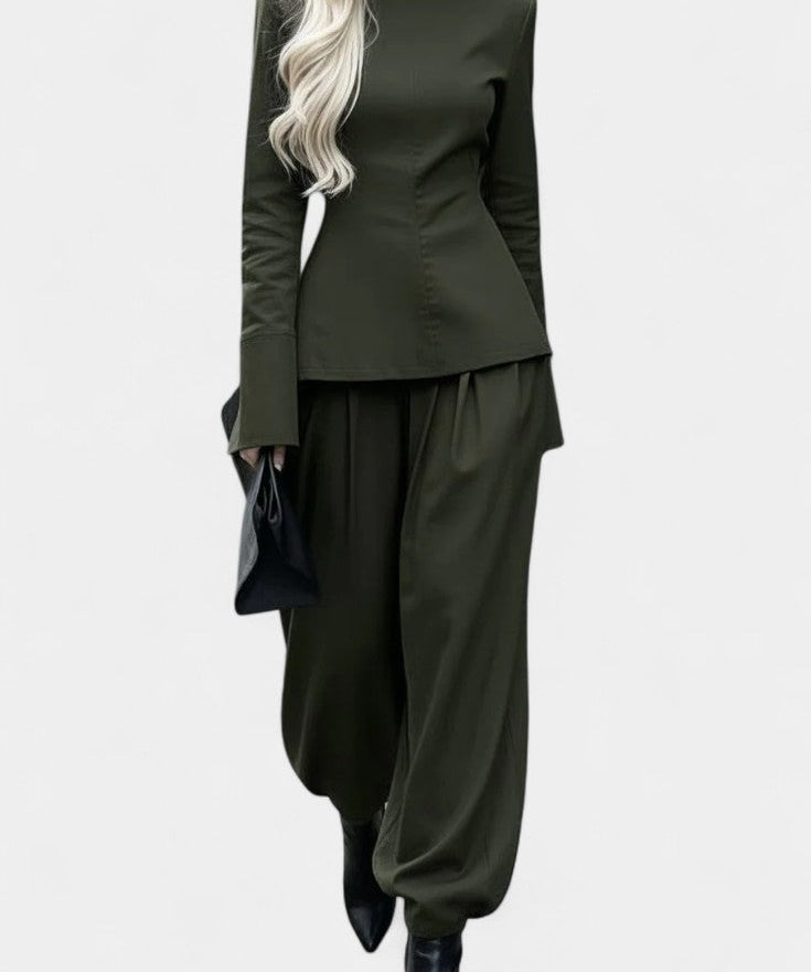 Women's Couture Esmeralda Elegant Ensemble in Green