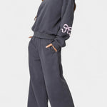 Relaxed Hoodie Ensemble with Flowing Pants in Gray