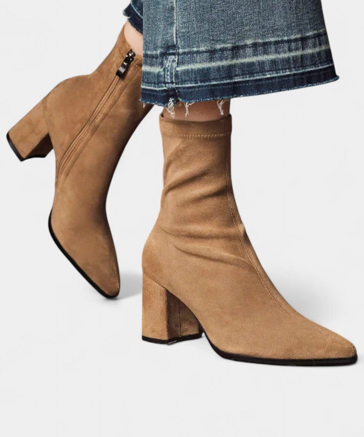 Pointed Toe Ankle Boots with Block Heel, photo 2