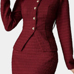 Round Neck Blouse with Midi Mermaid Skirt, photo 2