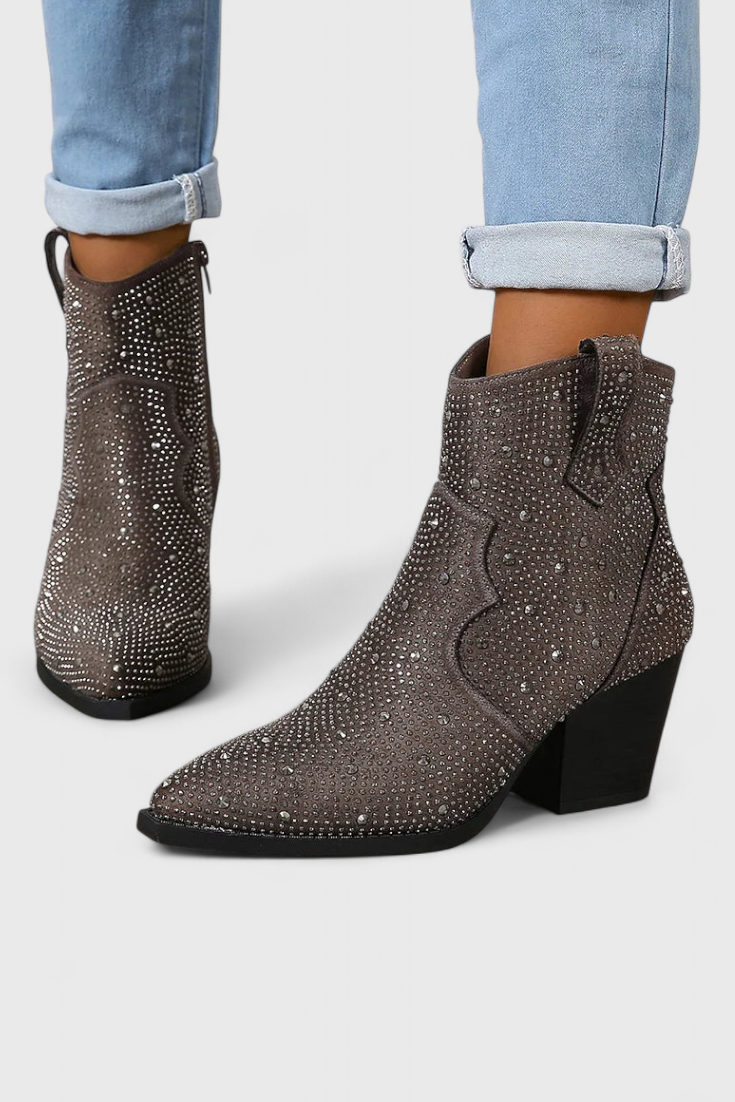 Zippered Patchwork Boots with Durable Sole, photo 10