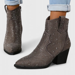 Zippered Patchwork Boots with Durable Sole, photo 10