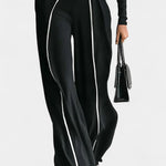 High-Collar Set with Flared Wide-Leg Pants, photo 3