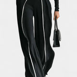 High-Collar Set with Flared Wide-Leg Pants, photo 3