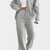 Cozy Cardigan Jacket & Wide-Leg Pants Set, photo 3