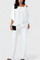 Flowy Off-Shoulder Two-Piece Kitty Set in White