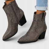 Zippered Patchwork Boots with Durable Sole, photo 11