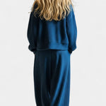 Knit Cardigan & Wide-Leg Pants Ensemble, photo 2