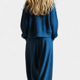 Knit Cardigan & Wide-Leg Pants Ensemble, photo 2