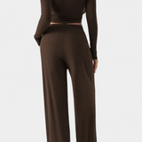 Elastic-Fit Viscose Yoga Set with Round Neck, photo 10