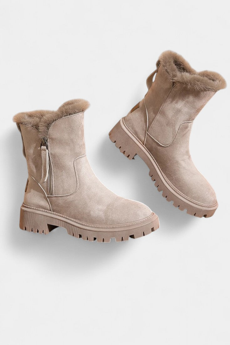 Fur-Trimmed High-Top Platform Snow Boots, photo 3