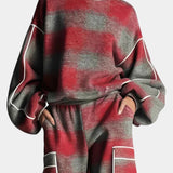 Women's Urban Checkered Color-Block Ensemble, photo 2