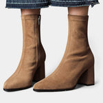 Pointed Toe Ankle Boots with Block Heel, photo 3