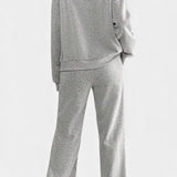 Relaxed Cardigan Jacket & Wide-Leg Pants Set, photo 5