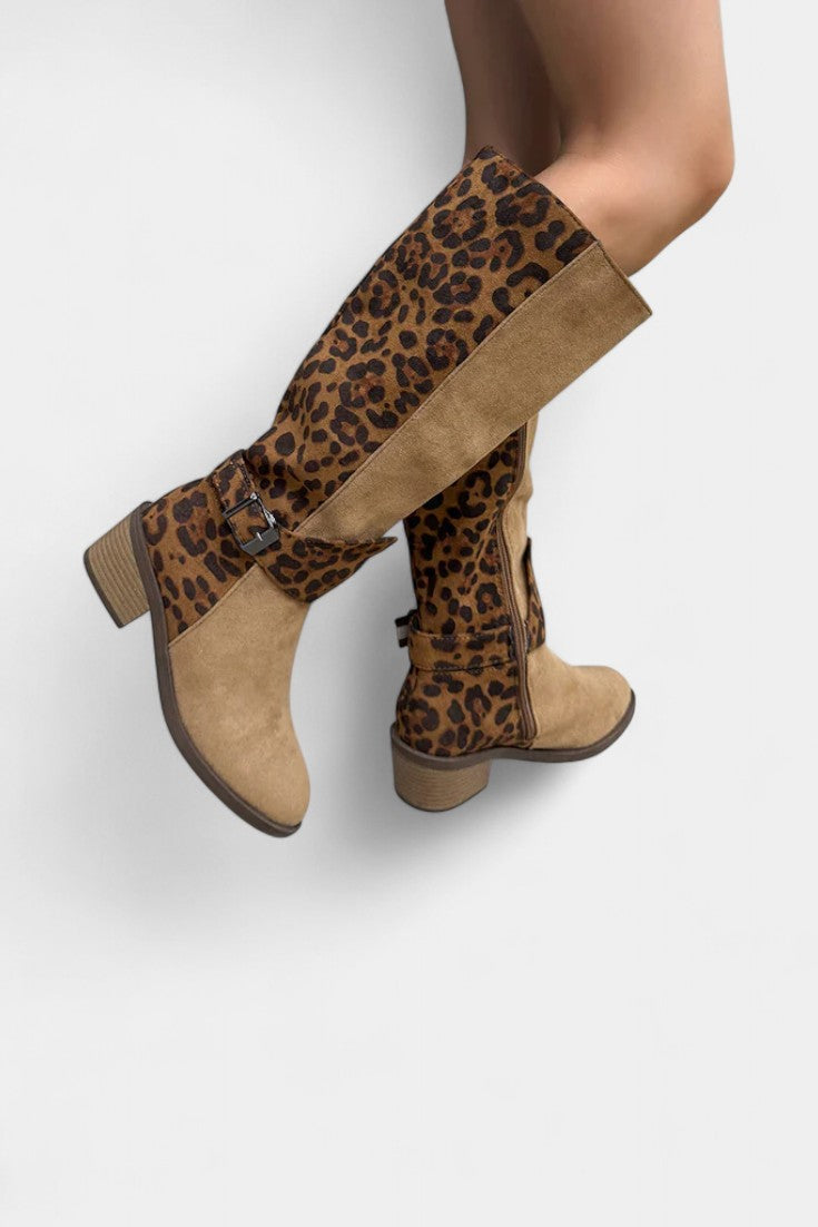 Women's Stylish and Cozy Leopard Print Boots, photo 4