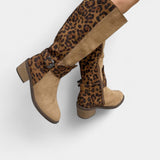 Women's Stylish and Cozy Leopard Print Boots, photo 4