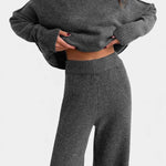 Turtleneck Knit Set with Wide-Leg Pants, photo 5