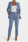 Women's Soft Fabric Two-Piece Fitted Set in Light Blue