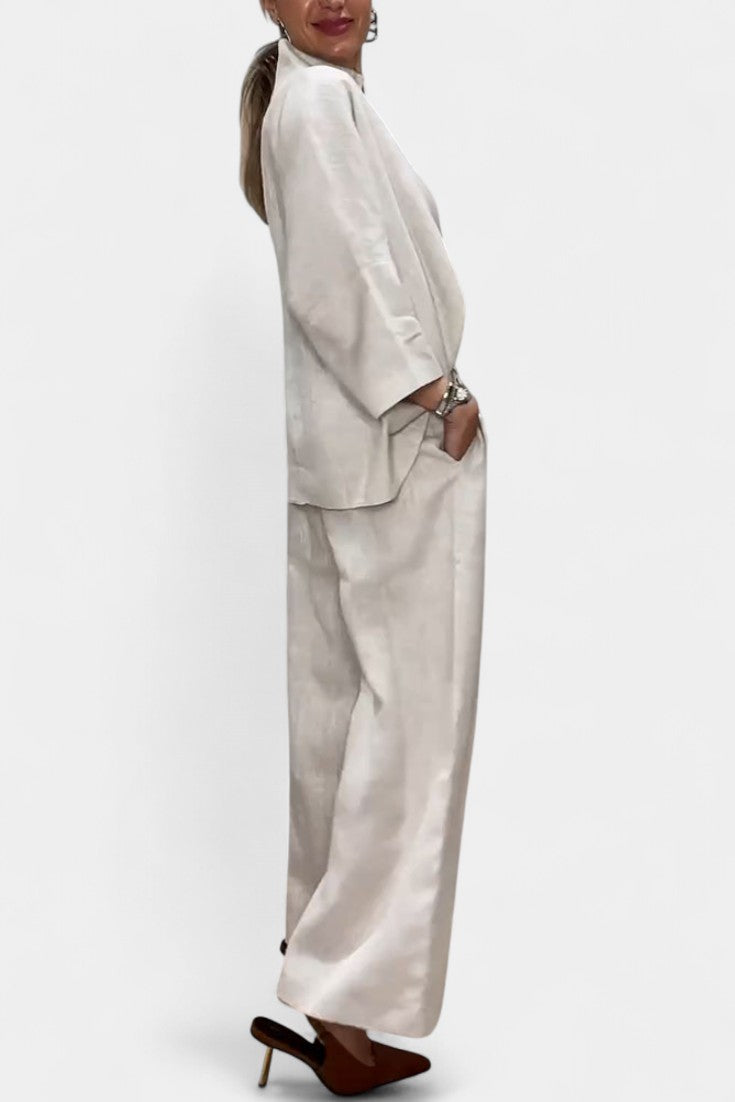 High-Neck Set with Asymmetric Pants, photo 4