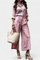 Flowing Top & Capri Pants Set in Pink
