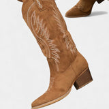 Suede Eusty Cowboy Boots with Block Heel, photo 3
