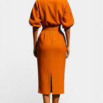 Structured Top and Midi Skirt Two-Piece Set, photo 5