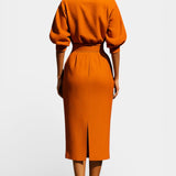 Structured Top and Midi Skirt Two-Piece Set, photo 5