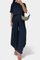 Women's Straight Top & Wide-Leg Pants in Navy