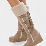 Wedge-Heel Winter Boots with Fur Lining, photo 3