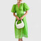 Elanqi Elegant Midi Dress in Green