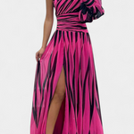 Aubryzah Sophisticated Maxi Dress in Pink