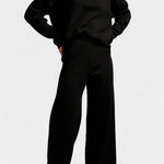Soft & Stylish Knit Two-Piece Ensemble in Black