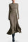 Women's Armelle Long Wrap Dress in Khaki