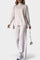 Stylish Casual Knit Set with Side Slit in Apricot