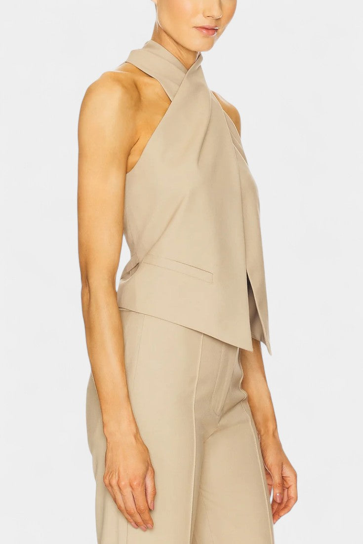 Cross-Strap Ensemble with Chic Straight-Leg Pants, photo 3