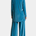 Women's Velvet High Neck Split Jumpsuit, photo 3