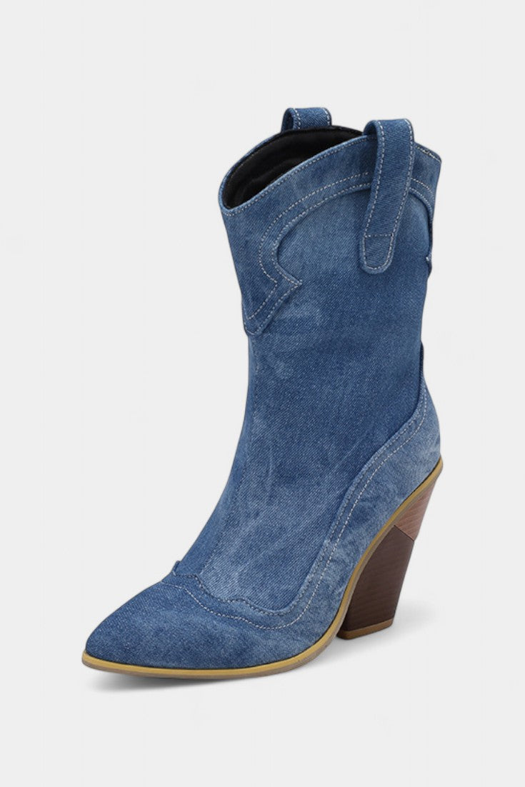 Women's Western Pointed-Toe Ankle Boots, photo 7