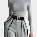 High-Collar Set with Flared Wide-Leg Pants, photo 6