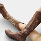 Long Embroidered Boots Featuring Back Zipper, photo 3