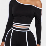 Off-Shoulder Set with Bold Striped Accents, photo 5