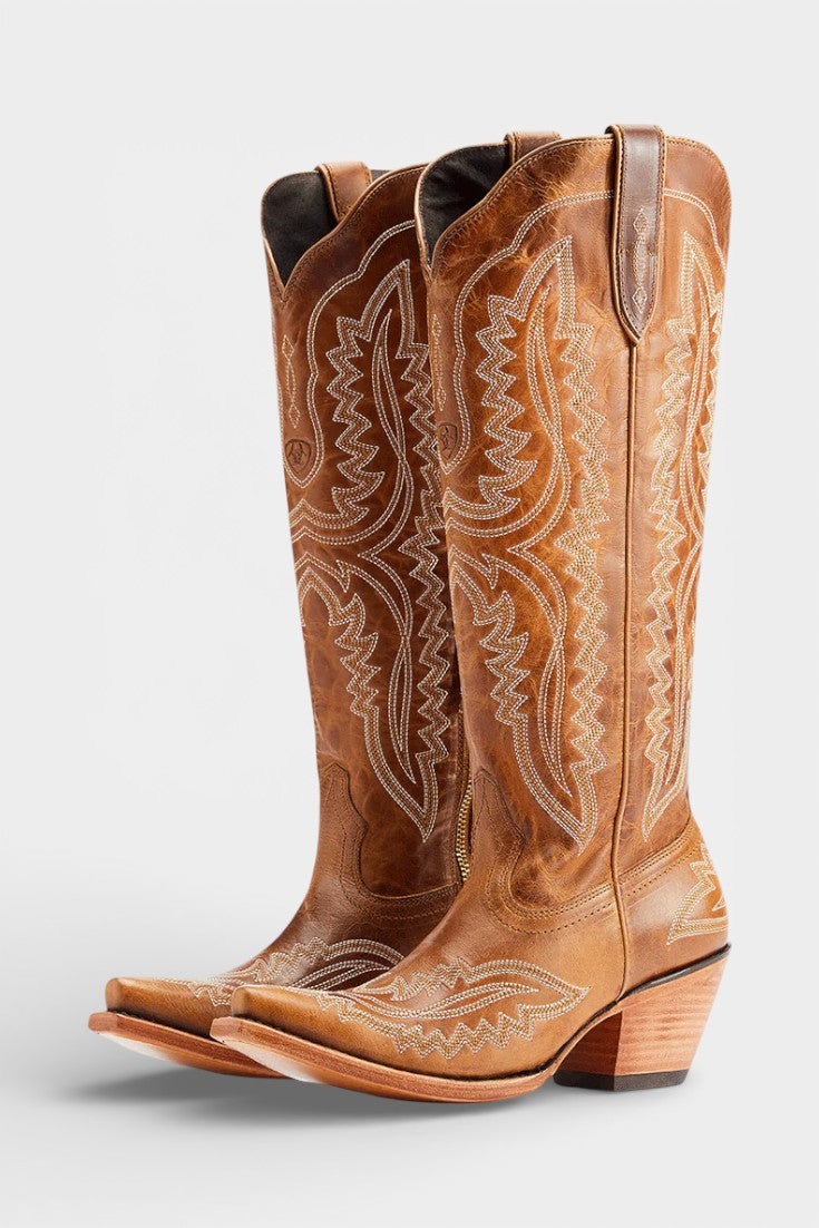 Retro Western Embroidered Pointed Toe Booties, photo 8
