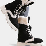 Women's Lace-Up Mid-Calf Faux Fur Boots, photo 7