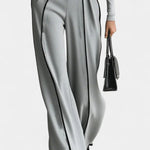 High-Collar Set with Flared Wide-Leg Pants, photo 7