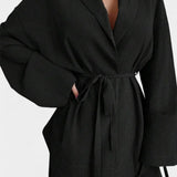 Women's V-Neck Blazer and Flared Pants Set, photo 6