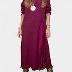Women's Chic Layered Outfit in Purple