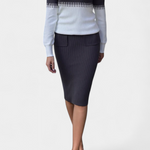 Two-Tone Long Sleeve Midi Knit Dress Ensemble, photo 6