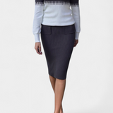 Two-Tone Long Sleeve Midi Knit Dress Ensemble, photo 6