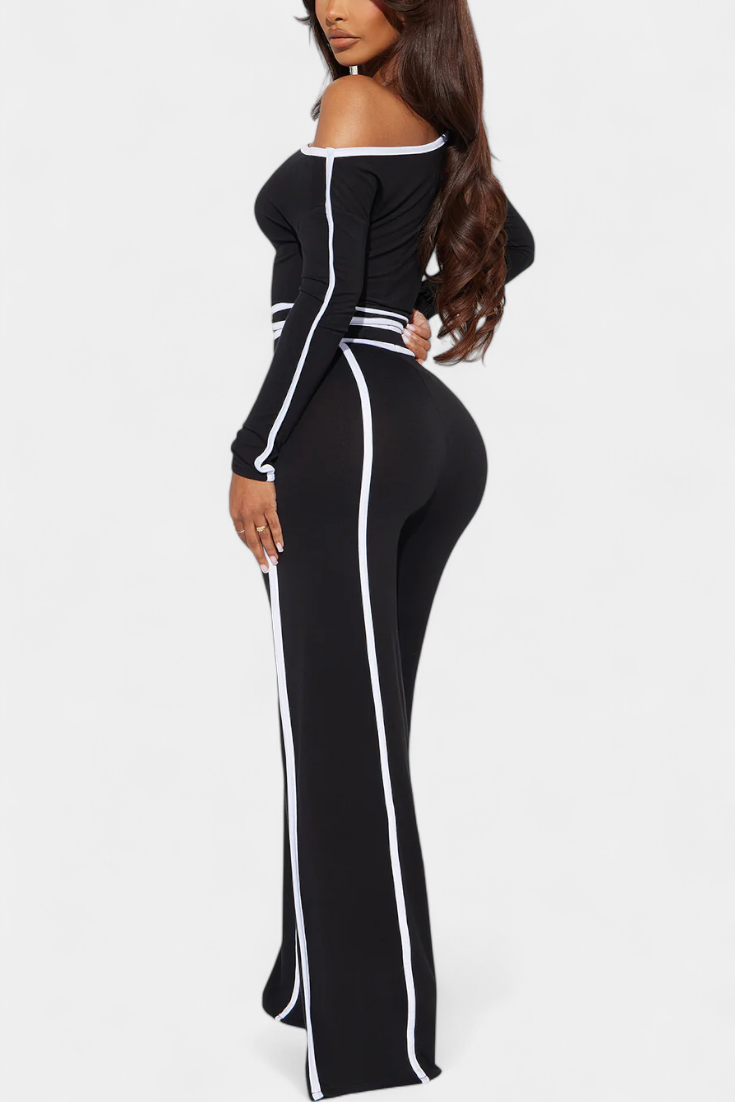 Off-Shoulder Set with Bold Striped Accents, photo 6