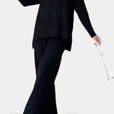Stylish Casual Knit Set with Side Slit, photo 6