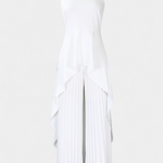 Asymmetrical Sleeveless Outfit with Pleated Pants, photo 4